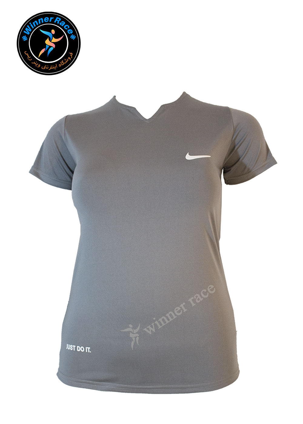 تیشرت زنانه ورزشی نایک فلامنت یقه دلبری کد 2052
