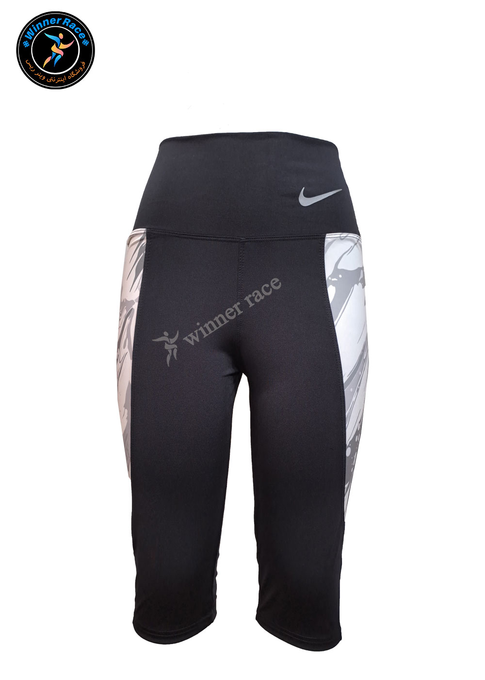 نیمتنه و لگ برمودا طرح دار ورزشی زنانه نایک کد 2104